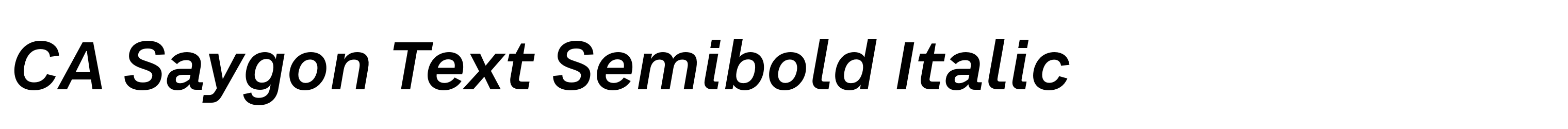 CA Saygon Text Semibold Italic